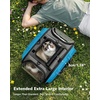 image:imagePecute Cat Carrier for Dog Pet Carrier with Bubble Window Stable Large Space Pet CarrierBreathable SoftSided Dog Carrier with Locking Zippers Sunshade Pet Travel Bag for Small Dog CatOlive Green LGray