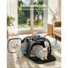 image:imagePecute Cat Carrier for Dog Pet Carrier with Bubble Window Stable Large Space Pet CarrierBreathable SoftSided Dog Carrier with Locking Zippers Sunshade Pet Travel Bag for Small Dog CatOlive Green LGray