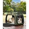 image:imagePecute Cat Carrier for Dog Pet Carrier with Bubble Window Stable Large Space Pet CarrierBreathable SoftSided Dog Carrier with Locking Zippers Sunshade Pet Travel Bag for Small Dog CatOlive Green LDark Green
