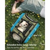 image:imagePecute Cat Carrier for Dog Pet Carrier with Bubble Window Stable Large Space Pet CarrierBreathable SoftSided Dog Carrier with Locking Zippers Sunshade Pet Travel Bag for Small Dog CatOlive Green LDark Green