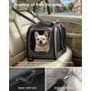image:imagePecute Cat Carrier for Dog Pet Carrier with Bubble Window Stable Large Space Pet CarrierBreathable SoftSided Dog Carrier with Locking Zippers Sunshade Pet Travel Bag for Small Dog CatOlive Green LGray