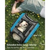 image:imagePecute Cat Carrier for Dog Pet Carrier with Bubble Window Stable Large Space Pet CarrierBreathable SoftSided Dog Carrier with Locking Zippers Sunshade Pet Travel Bag for Small Dog CatOlive Green LGray