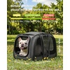 image:imagePecute Cat Carrier for Dog Pet Carrier with Bubble Window Stable Large Space Pet CarrierBreathable SoftSided Dog Carrier with Locking Zippers Sunshade Pet Travel Bag for Small Dog CatOlive Green LGray