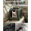 image:imagePecute Cat Carrier for Dog Pet Carrier with Bubble Window Stable Large Space Pet CarrierBreathable SoftSided Dog Carrier with Locking Zippers Sunshade Pet Travel Bag for Small Dog CatOlive Green LDark Green