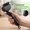 image:imagePecute SelfCleaning Undercoat Rake for Dogs and Cats 304 Stainless Steel Dematting Deshedding Tool Combo Deshedding Brush for Thick Double Coats Long Hair with Dense Undercoats Heavy SheddingBlackSelfCleaning