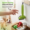 image:imagePecute SelfCleaning Undercoat Rake for Dogs and Cats 304 Stainless Steel Dematting Deshedding Tool Combo Deshedding Brush for Thick Double Coats Long Hair with Dense Undercoats Heavy SheddingGreenSelfCleaning