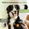 image:imagePecute SelfCleaning Undercoat Rake for Dogs and Cats 304 Stainless Steel Dematting Deshedding Tool Combo Deshedding Brush for Thick Double Coats Long Hair with Dense Undercoats Heavy SheddingBlackSelfCleaning