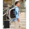 image:imagePecute Cat Backpack CarrierLarge Space Cat Bubble BackpackErgonomicKhaki  Color BlockingSunshade curtainFolding bowlTransparent windowSturdyLarge mesh on both sides for breathabilityKhakionKhaki Color Blocking