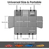 image:imagePecute Dog Car Seat Cover for Back Seat 5354  2362 in Car Window Fixing for Maximum Car Protection Leather Fabric Back Seat Extender for Dogs Waterproof amp ScratchResistant Support to 330 lbsdog hammock style gray