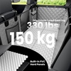 image:imagePecute Dog Car Seat Cover for Back Seat 5354  2362 in Car Window Fixing for Maximum Car Protection Leather Fabric Back Seat Extender for Dogs Waterproof amp ScratchResistant Support to 330 lbsdog hammock style gray