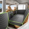 image:imagePecute Dog Car Seat Cover for Back Seat 5354  2362 in Car Window Fixing for Maximum Car Protection Leather Fabric Back Seat Extender for Dogs Waterproof amp ScratchResistant Support to 330 lbsfull surrounded style