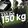 image:imagePecute Dog Car Seat Cover for Back Seat 5354  2362 in Car Window Fixing for Maximum Car Protection Leather Fabric Back Seat Extender for Dogs Waterproof amp ScratchResistant Support to 330 lbs2in1 dog hammock style