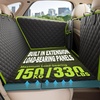 image:imagePecute Dog Car Seat Cover for Back Seat 5354  2362 in Car Window Fixing for Maximum Car Protection Leather Fabric Back Seat Extender for Dogs Waterproof amp ScratchResistant Support to 330 lbsfull surrounded style