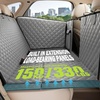 image:imagePecute Dog Car Seat Cover for Back Seat 5354  2362 in Car Window Fixing for Maximum Car Protection Leather Fabric Back Seat Extender for Dogs Waterproof amp ScratchResistant Support to 330 lbsfull surrounded style gray