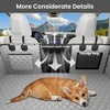 image:imagePecute Dog Car Seat Cover for Back Seat 5354  2362 in Car Window Fixing for Maximum Car Protection Leather Fabric Back Seat Extender for Dogs Waterproof amp ScratchResistant Support to 330 lbsdog hammock style gray