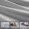 image:imagePecute Dog Car Seat Cover for Back Seat 5354  2362 in Car Window Fixing for Maximum Car Protection Leather Fabric Back Seat Extender for Dogs Waterproof amp ScratchResistant Support to 330 lbsfull surrounded style gray