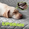 image:imagePecute Dog Car Seat Cover for Back Seat 5354  2362 in Car Window Fixing for Maximum Car Protection Leather Fabric Back Seat Extender for Dogs Waterproof amp ScratchResistant Support to 330 lbsfull surrounded style gray