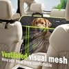 image:imagePecute Dog Car Seat Cover for Back Seat 5354  2362 in Car Window Fixing for Maximum Car Protection Leather Fabric Back Seat Extender for Dogs Waterproof amp ScratchResistant Support to 330 lbsfull surrounded style
