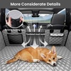 image:imagePecute Dog Car Seat Cover for Back Seat 5354  2362 in Car Window Fixing for Maximum Car Protection Leather Fabric Back Seat Extender for Dogs Waterproof amp ScratchResistant Support to 330 lbsdog hammock style gray