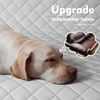 image:imagePecute Dog Car Seat Cover for Back Seat 5354  2362 in Car Window Fixing for Maximum Car Protection Leather Fabric Back Seat Extender for Dogs Waterproof amp ScratchResistant Support to 330 lbsdog hammock style gray