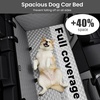 image:imagePecute Dog Car Seat Cover for Back Seat 5354  2362 in Car Window Fixing for Maximum Car Protection Leather Fabric Back Seat Extender for Dogs Waterproof amp ScratchResistant Support to 330 lbsdog hammock style gray
