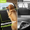 image:imagePecute Dog Car Seat Cover for Back Seat 5354  2362 in Car Window Fixing for Maximum Car Protection Leather Fabric Back Seat Extender for Dogs Waterproof amp ScratchResistant Support to 330 lbsfull surrounded style