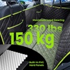 image:imagePecute Dog Car Seat Cover for Back Seat 5354  2362 in Car Window Fixing for Maximum Car Protection Leather Fabric Back Seat Extender for Dogs Waterproof amp ScratchResistant Support to 330 lbsdog hammock style