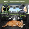 image:imagePecute Dog Car Seat Cover for Back Seat 5354  2362 in Car Window Fixing for Maximum Car Protection Leather Fabric Back Seat Extender for Dogs Waterproof amp ScratchResistant Support to 330 lbsdog hammock style