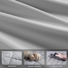 image:imagePecute Dog Car Seat Cover for Back Seat 5354  2362 in Car Window Fixing for Maximum Car Protection Leather Fabric Back Seat Extender for Dogs Waterproof amp ScratchResistant Support to 330 lbsdog hammock style gray