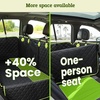 image:imagePecute Dog Car Seat Cover for Back Seat 5354  2362 in Car Window Fixing for Maximum Car Protection Leather Fabric Back Seat Extender for Dogs Waterproof amp ScratchResistant Support to 330 lbs2in1 dog hammock style