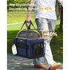 image:imagePecute Top Expandable Cat Carrier Sturdy Pet Bag with 5mm AntiCollapse Steel Frame Soft Dog Carrier for Car Travel Vet Visits Outdoor HammockFoldable Travel Crate with Leakproof Pee Pad amp BowlBlueBlue