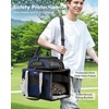 image:imagePecute Top Expandable Cat Carrier Sturdy Pet Bag with 5mm AntiCollapse Steel Frame Soft Dog Carrier for Car Travel Vet Visits Outdoor HammockFoldable Travel Crate with Leakproof Pee Pad amp BowlBlueBlue