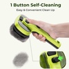 image:imagePecute SelfCleaning Steam Dog Cat Brush amp Leavein Conditioner Cool Mist  Smoothing amp hair removal Skinfriendly Shedding control For wateranxious pets 2 spray modes XL tank 240min runtimeGreen120ml