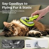 image:imagePecute SelfCleaning Steam Dog Cat Brush amp Leavein Conditioner Cool Mist  Smoothing amp hair removal Skinfriendly Shedding control For wateranxious pets 2 spray modes XL tank 240min runtimeGreen120ml