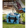 image:imagePecute Cat Carrier Stable Pet Carrier with Privacy PartitionLight Blue  Safe For Car Travel Stable Steel Frame SoftSided Pet Carrier Bag For Dogs And Cats Up To 11lbs Foldable DesignLight Blue