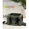 image:imagePecute Cat Carrier Stable Pet Carrier with Privacy PartitionLight Blue  Safe For Car Travel Stable Steel Frame SoftSided Pet Carrier Bag For Dogs And Cats Up To 11lbs Foldable DesignGreen
