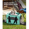 image:imagePecute Cat Carrier Stable Pet Carrier with Privacy PartitionLight Blue  Safe For Car Travel Stable Steel Frame SoftSided Pet Carrier Bag For Dogs And Cats Up To 11lbs Foldable DesignLight Green