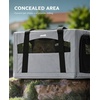image:imagePecute Cat Carrier Stable Pet Carrier with Privacy PartitionLight Blue  Safe For Car Travel Stable Steel Frame SoftSided Pet Carrier Bag For Dogs And Cats Up To 11lbs Foldable DesignGray Regular