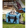 image:imagePecute Cat Carrier Stable Pet Carrier with Privacy PartitionLight Blue  Safe For Car Travel Stable Steel Frame SoftSided Pet Carrier Bag For Dogs And Cats Up To 11lbs Foldable DesignLight Blue