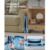 image:imagePecute Cat Carrier Stable Pet Carrier with Privacy PartitionLight Blue  Safe For Car Travel Stable Steel Frame SoftSided Pet Carrier Bag For Dogs And Cats Up To 11lbs Foldable DesignLight Blue