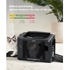 image:imagePecute Cat Carrier Stable Pet Carrier with Privacy PartitionLight Blue  Safe For Car Travel Stable Steel Frame SoftSided Pet Carrier Bag For Dogs And Cats Up To 11lbs Foldable DesignDark Gray