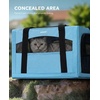 image:imagePecute Cat Carrier Stable Pet Carrier with Privacy PartitionLight Blue  Safe For Car Travel Stable Steel Frame SoftSided Pet Carrier Bag For Dogs And Cats Up To 11lbs Foldable DesignLight Blue
