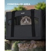 image:imagePecute Cat Carrier Stable Pet Carrier with Privacy PartitionLight Blue  Safe For Car Travel Stable Steel Frame SoftSided Pet Carrier Bag For Dogs And Cats Up To 11lbs Foldable DesignDark Gray