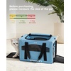 image:imagePecute Cat Carrier Stable Pet Carrier with Privacy PartitionLight Blue  Safe For Car Travel Stable Steel Frame SoftSided Pet Carrier Bag For Dogs And Cats Up To 11lbs Foldable DesignLight Blue