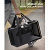 image:imagePecute Cat Carrier Stable Pet Carrier with Privacy PartitionLight Blue  Safe For Car Travel Stable Steel Frame SoftSided Pet Carrier Bag For Dogs And Cats Up To 11lbs Foldable DesignDark Gray Regular