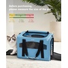 image:imagePecute Cat Carrier Stable Pet Carrier with Privacy PartitionLight Blue  Safe For Car Travel Stable Steel Frame SoftSided Pet Carrier Bag For Dogs And Cats Up To 11lbs Foldable DesignLight Blue