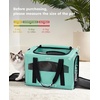 image:imagePecute Cat Carrier Stable Pet Carrier with Privacy PartitionLight Blue  Safe For Car Travel Stable Steel Frame SoftSided Pet Carrier Bag For Dogs And Cats Up To 11lbs Foldable DesignLight Green