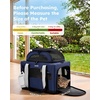 image:imagePecute Cat CarrierTop Expandable Dog Crate for Travel Green  5mm AntiCollapse Steel Frame Soft Mesh Vet Visits Foldable Travel CrateOutdoor Hammock Leakproof Pee Pad amp BowlBlue